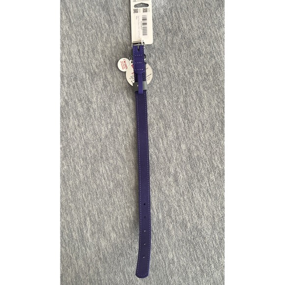 WAUDOG Glamour Leather Dog Collar Purple Medium Smart QR Tag Durable Quality New - Picture 9 of 15